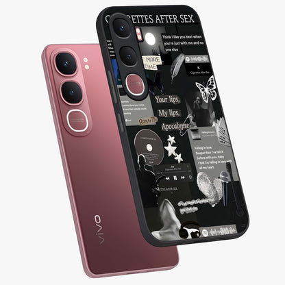 Midnight Love Echo Glass Case displayed in angled mockup highlighting elegant love inspired design with deep aesthetic style.