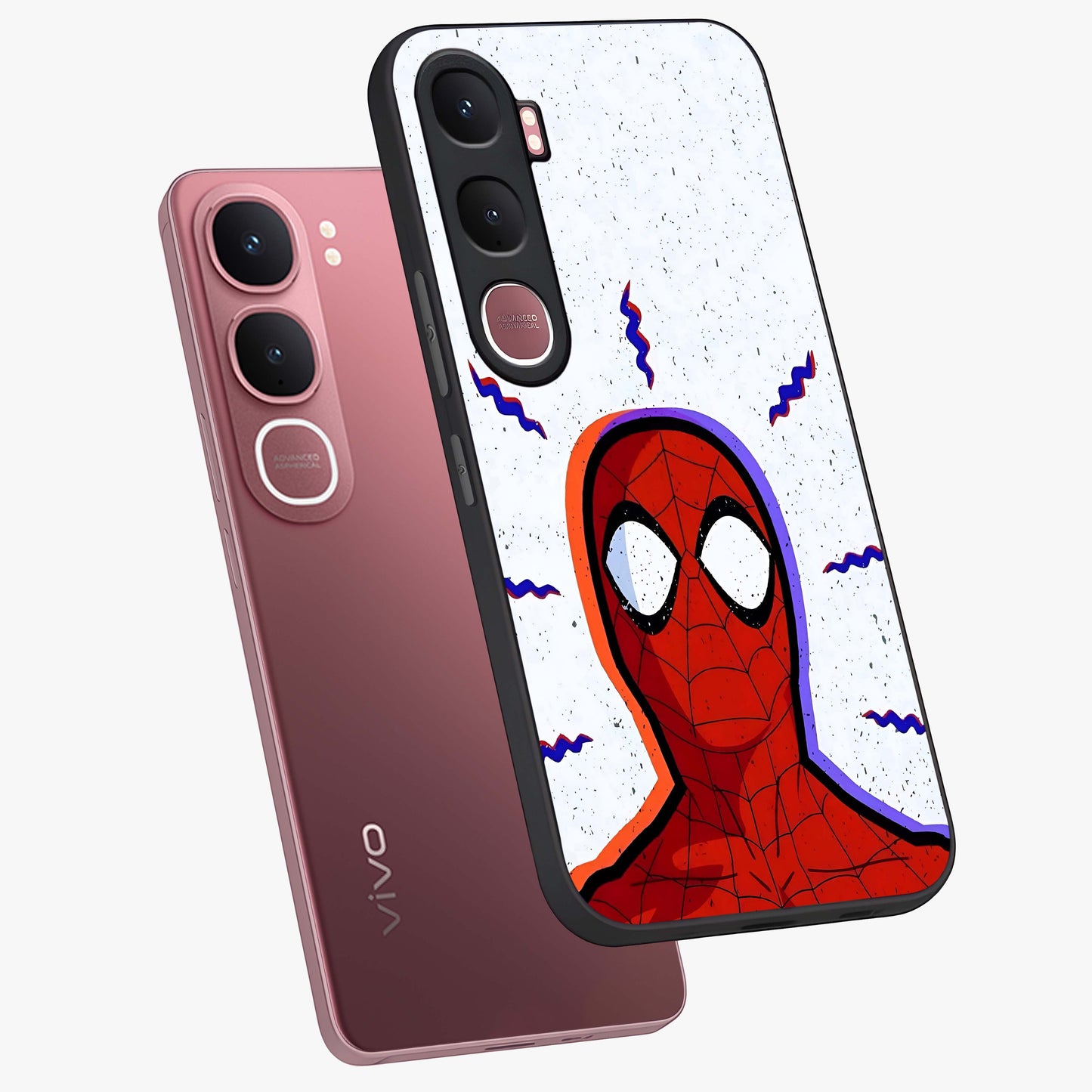 Omg Spiderman Glass Case displayed in angled mockup highlighting dynamic hero illustration with action comic aesthetic.