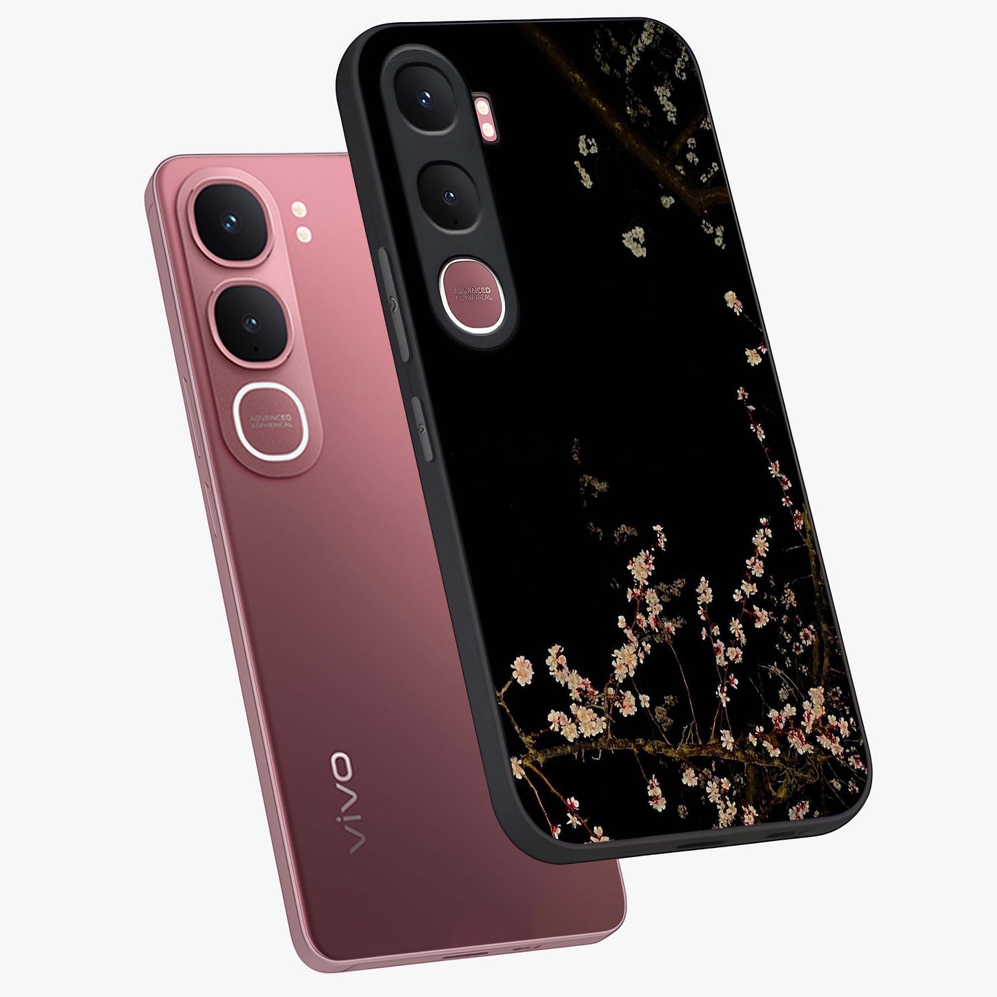Petal Moon Light With Custom Name Glass Case displayed in angled mockup highlighting delicate petal design with custom name feature.