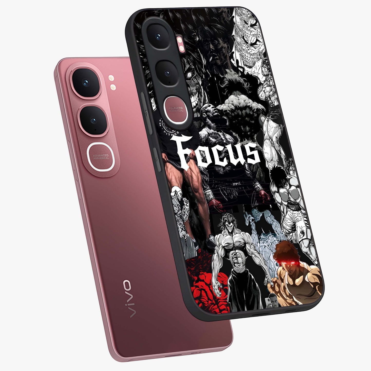 Relentless Power Focus Glass Case displayed in angled mockup highlighting bold statement design with modern aesthetic style.