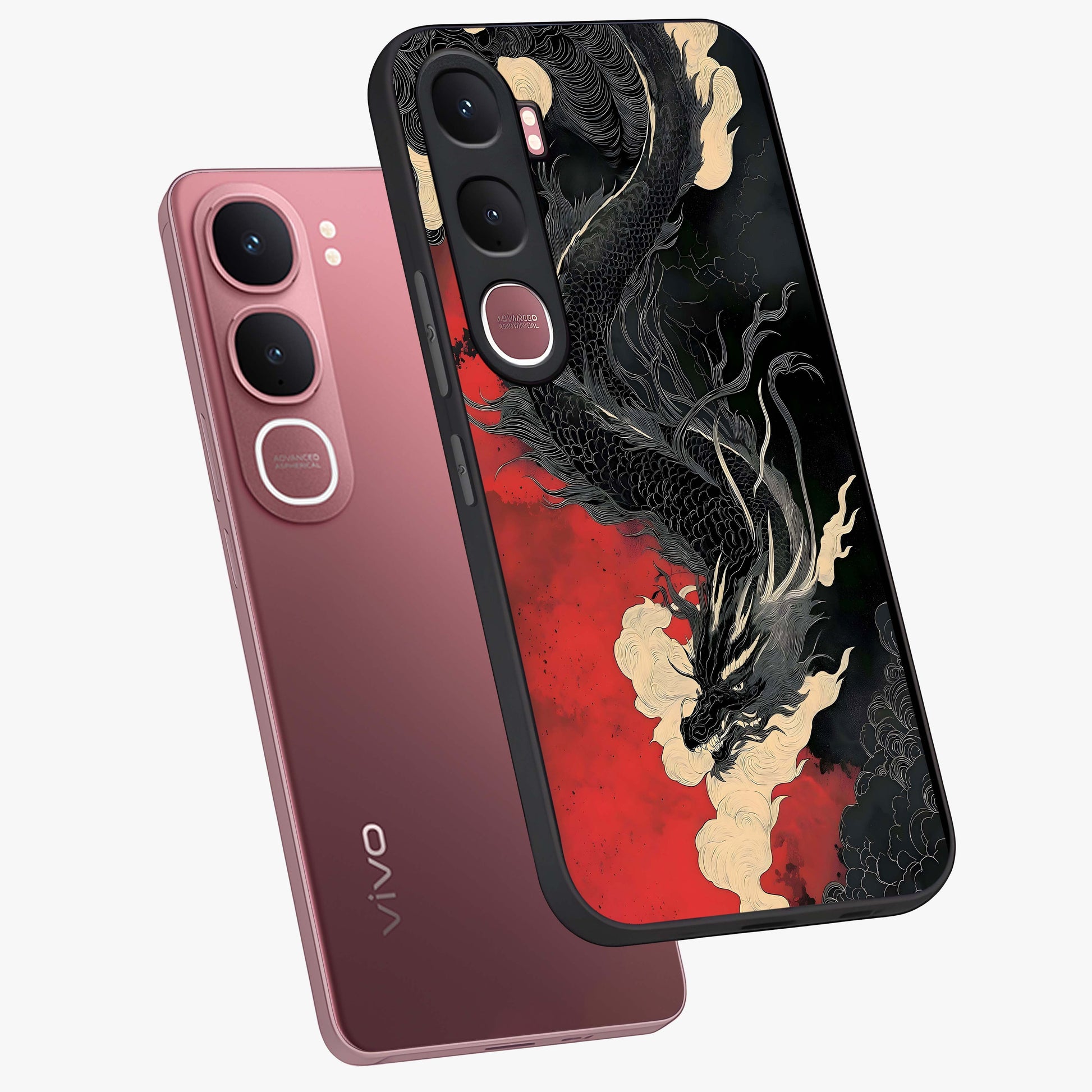 Shadow Dragon Fury Glass Case displayed in angled mockup highlighting powerful dragon illustration with dark fantasy aesthetic.