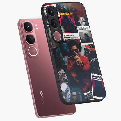 The Weeknd Glass Case displayed in angled mockup highlighting stylish pop culture inspired design with modern aesthetic.