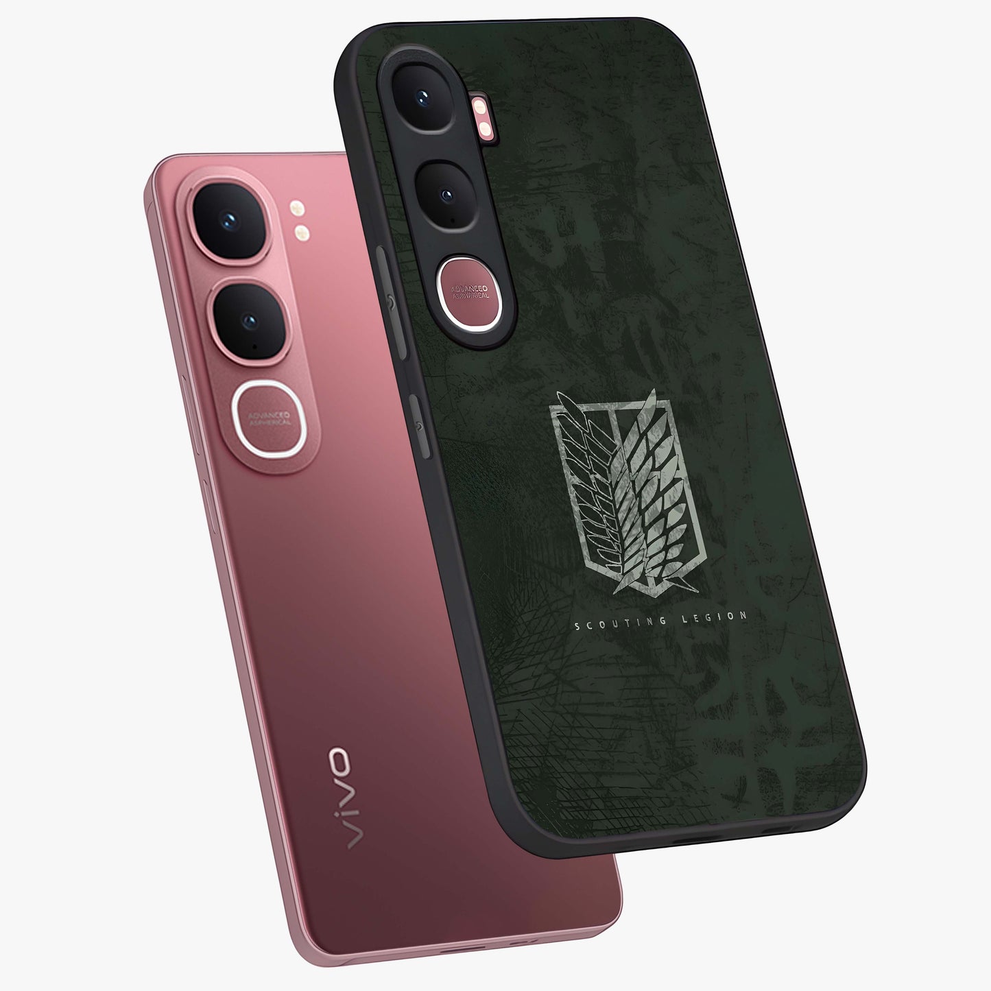 Wings Of Freedom Glass Case displayed in angled mockup highlighting graceful wing design with inspirational aesthetic.