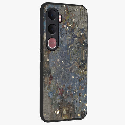 Aesthetic Astrolophia Glass Case upright view showcasing soft aesthetic theme with stylish modern look.