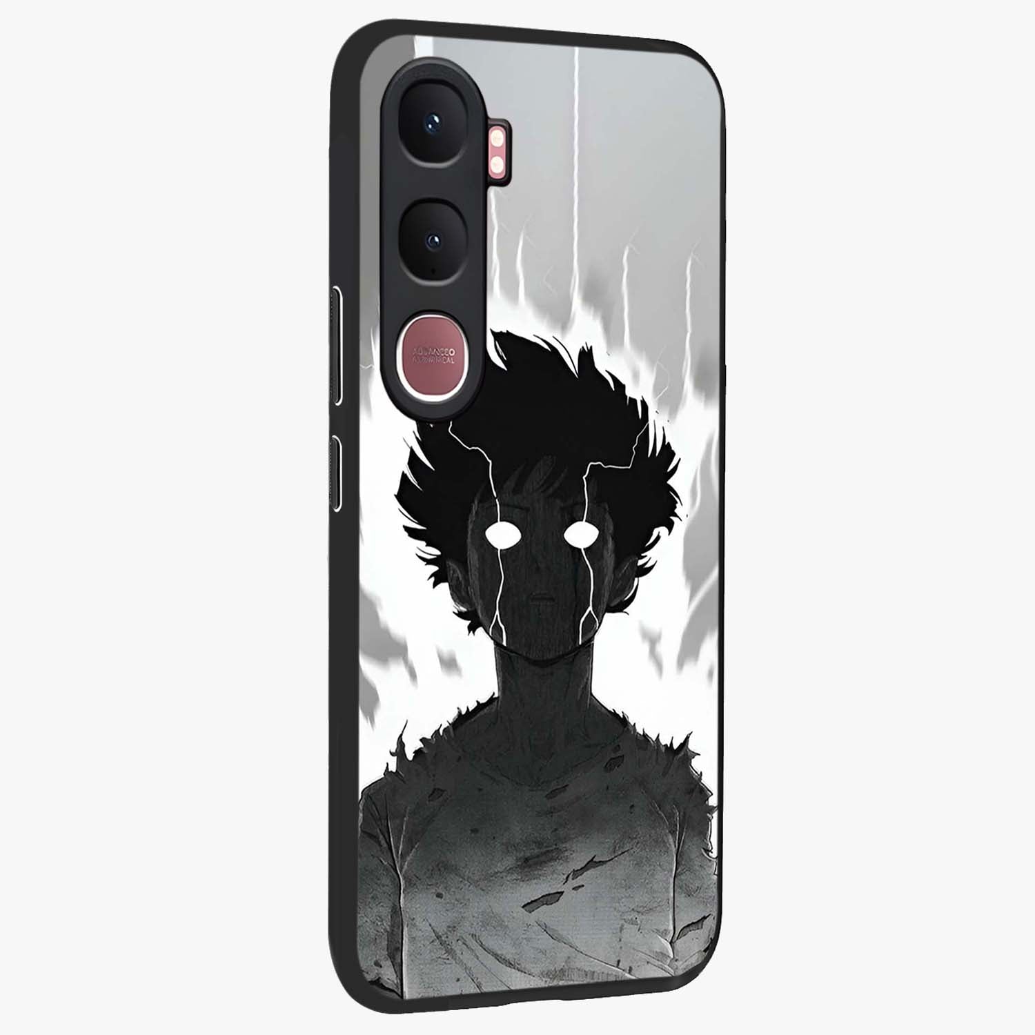 Awakened Inner Rage Glass Case upright view showcasing dramatic artwork with strong expressive aesthetic.