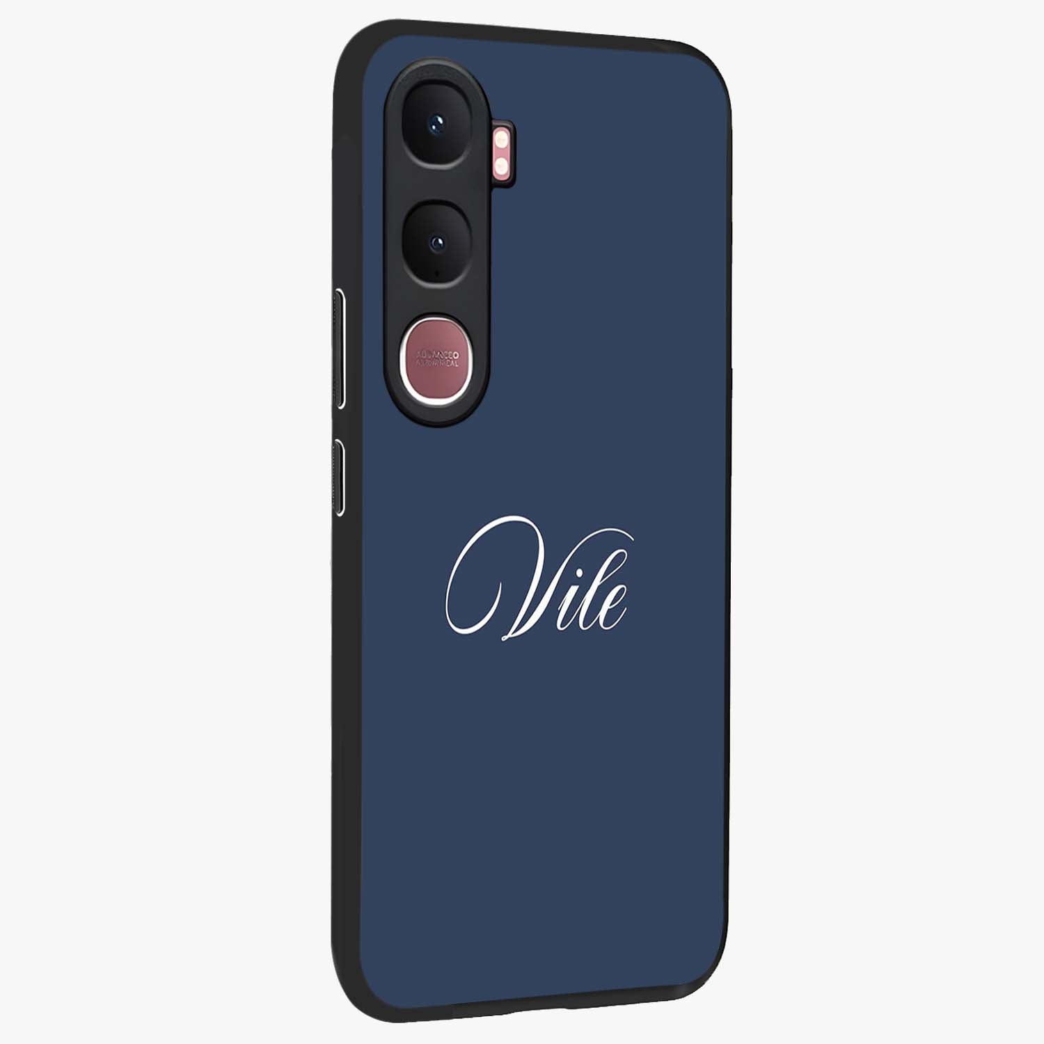 Blue Vintage Floral Pattern Glass Case displayed in angled mockup highlighting classic blue floral pattern and retro aesthetic design.
