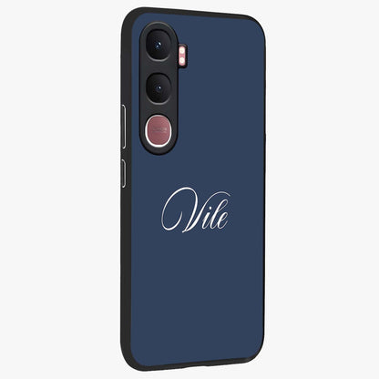 Blue Vintage Floral Pattern Glass Case displayed in angled mockup highlighting classic blue floral pattern and retro aesthetic design.