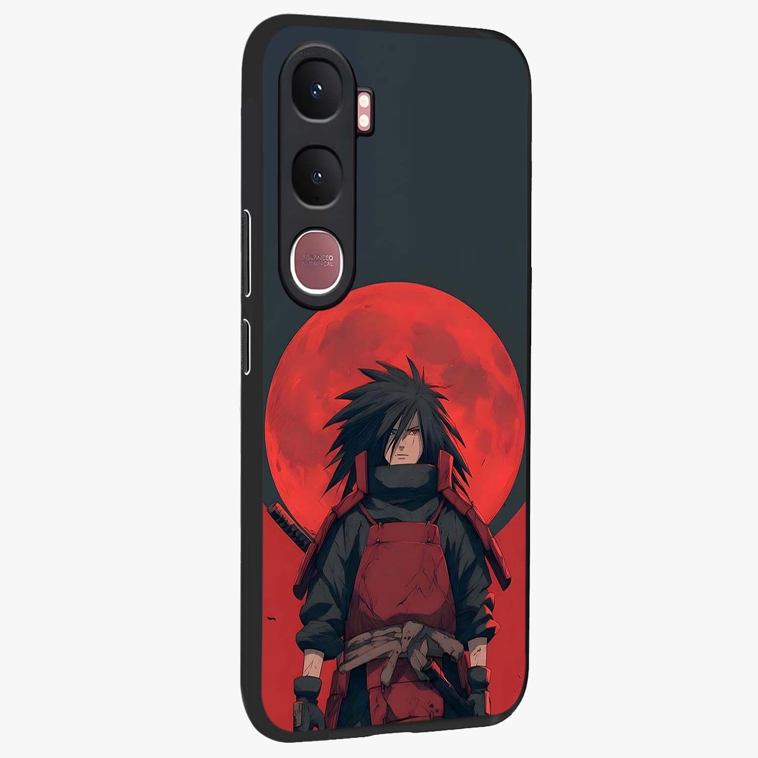 Crimson Moon Warlord Glass Case upright view showcasing powerful warlord artwork with dark celestial theme.