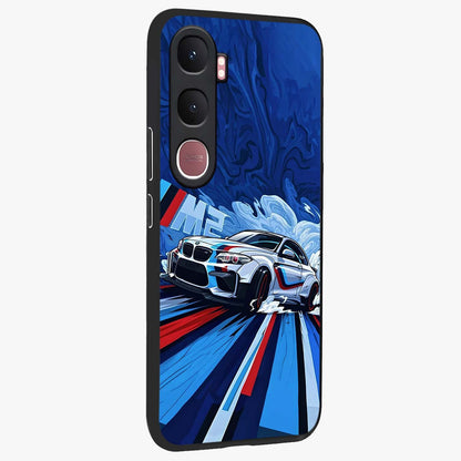 Drift Power Rush Glass Case upright view showcasing high speed racing artwork with bold automotive theme.
