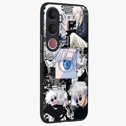 Infinity Sorcerer Chaos Glass Case upright view showcasing dramatic sorcerer artwork with chaotic mystical theme.