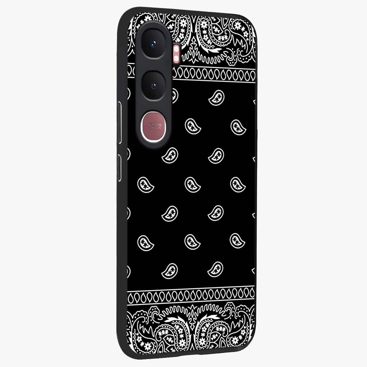 Retro Rebel Threads Glass Case upright view showcasing stylish vintage artwork with bold retro theme.