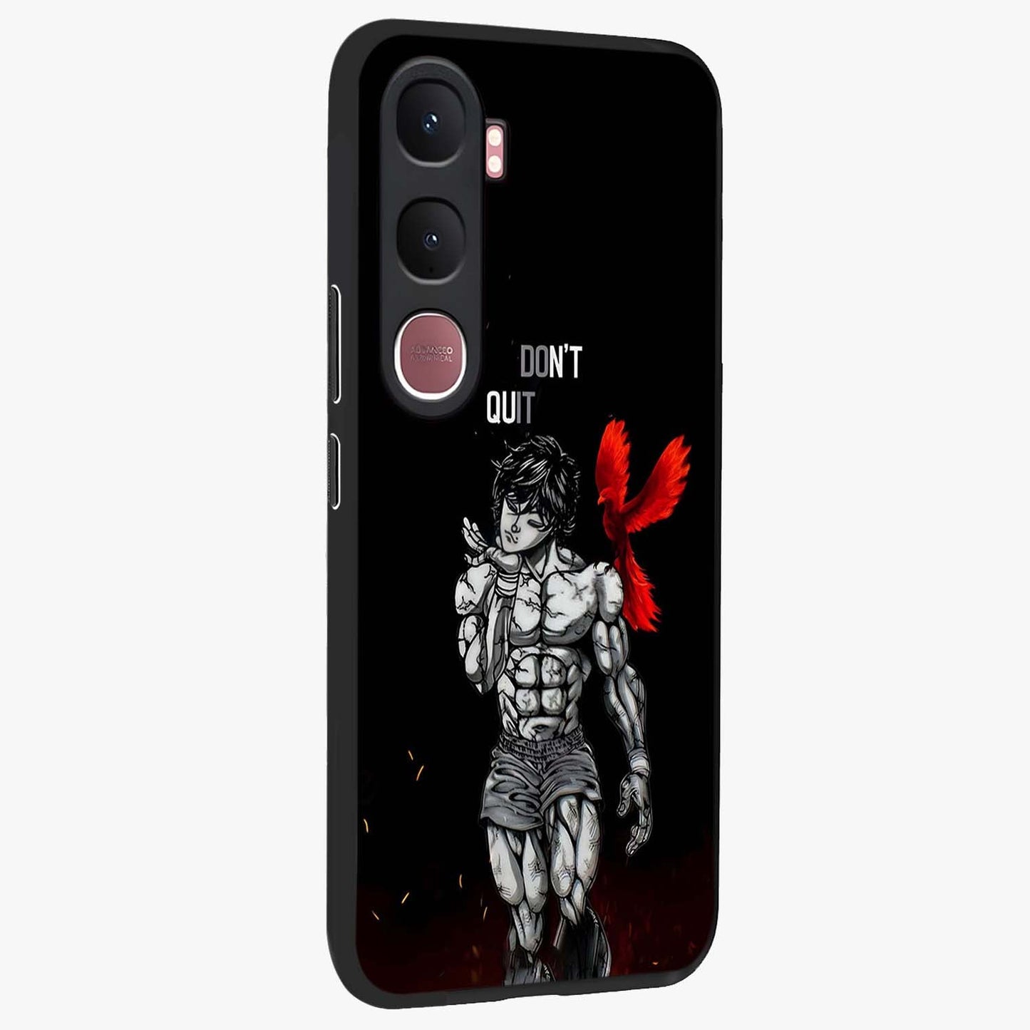 Rise Beyond Limits Glass Case upright view showcasing powerful inspirational artwork with uplifting theme.