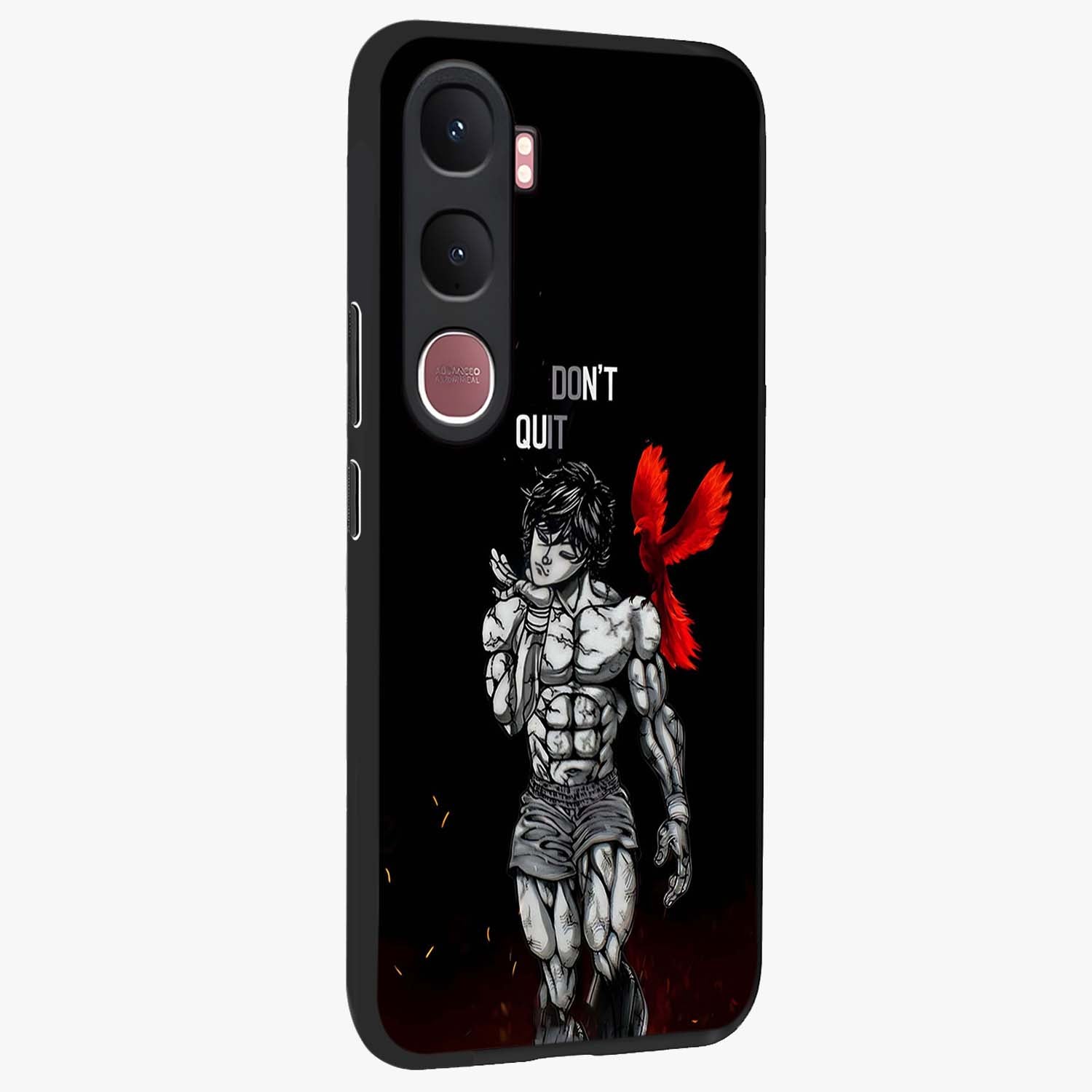Rise Beyond Limits Glass Case upright view showcasing powerful inspirational artwork with uplifting theme.