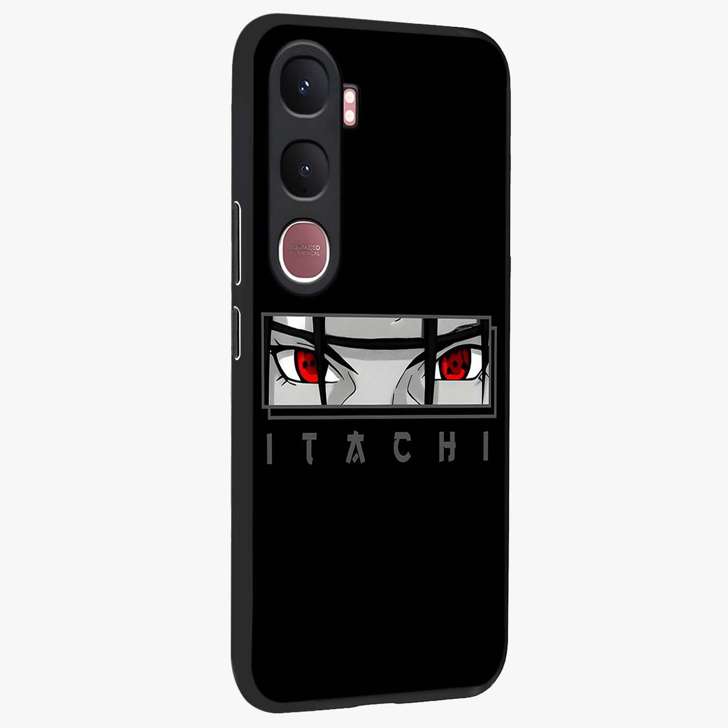 Scarlet Gaze Dominance Glass Case upright view showcasing powerful dramatic artwork with dominant artistic theme.