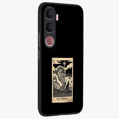 The Empress Glass Case upright view showcasing powerful empress themed artwork with luxurious artistic theme.