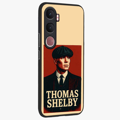 Vintage Mafia Authority Glass Case upright view showcasing dramatic vintage artwork with iconic authority theme.
