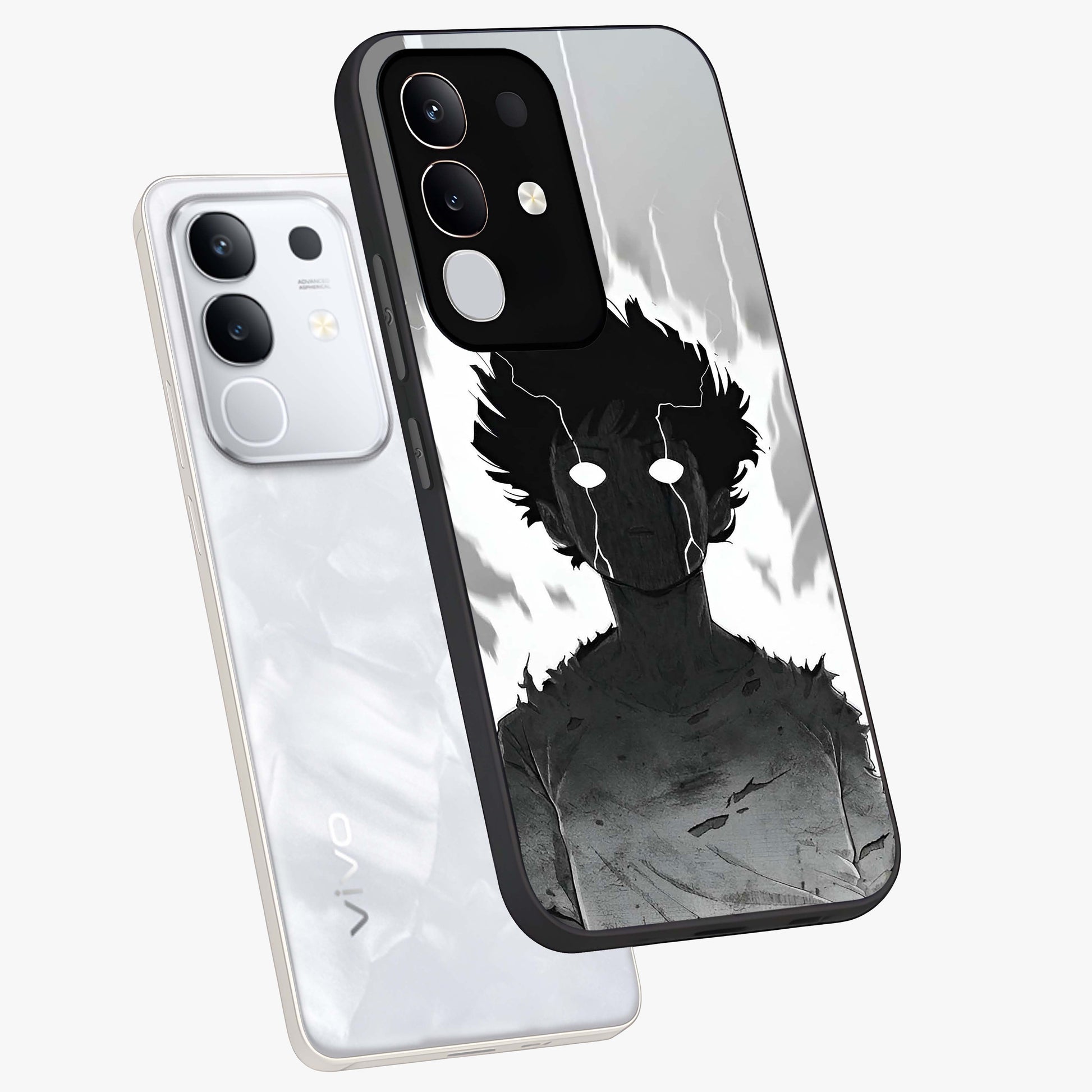 Awakened Inner Rage Glass Case displayed in angled mockup highlighting powerful graphic design and bold artistic theme.