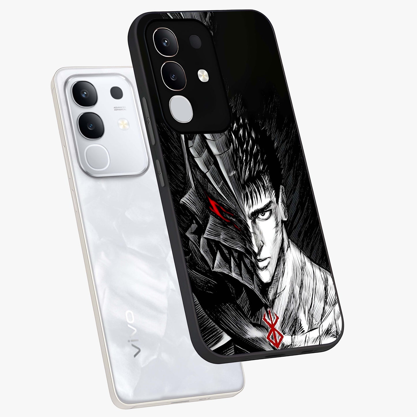 Berserker Blood Oath Glass Case displayed in angled mockup highlighting dark fantasy graphic design and powerful theme.