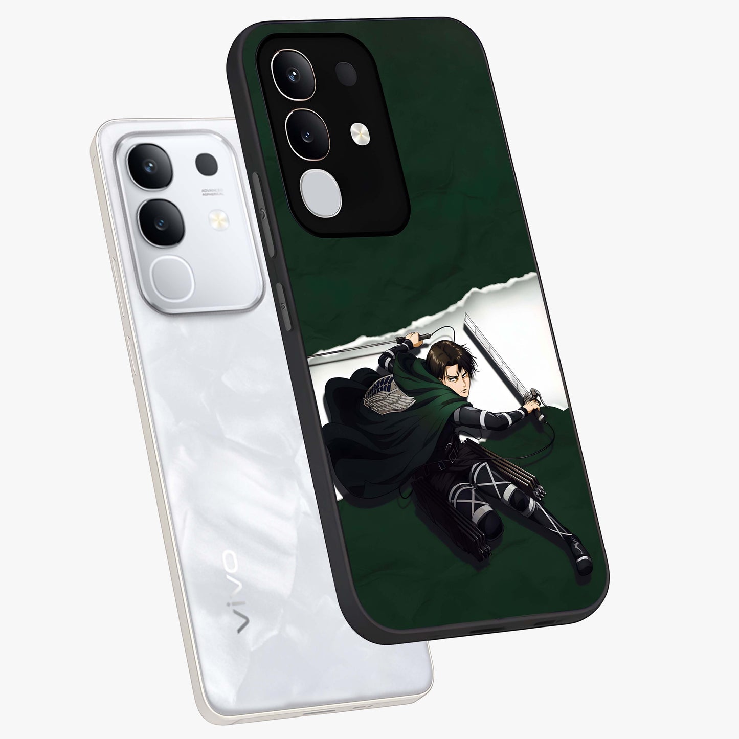 Emerald War Vanguard Glass Case displayed in angled mockup highlighting intense battle inspired design with emerald tone aesthetic.