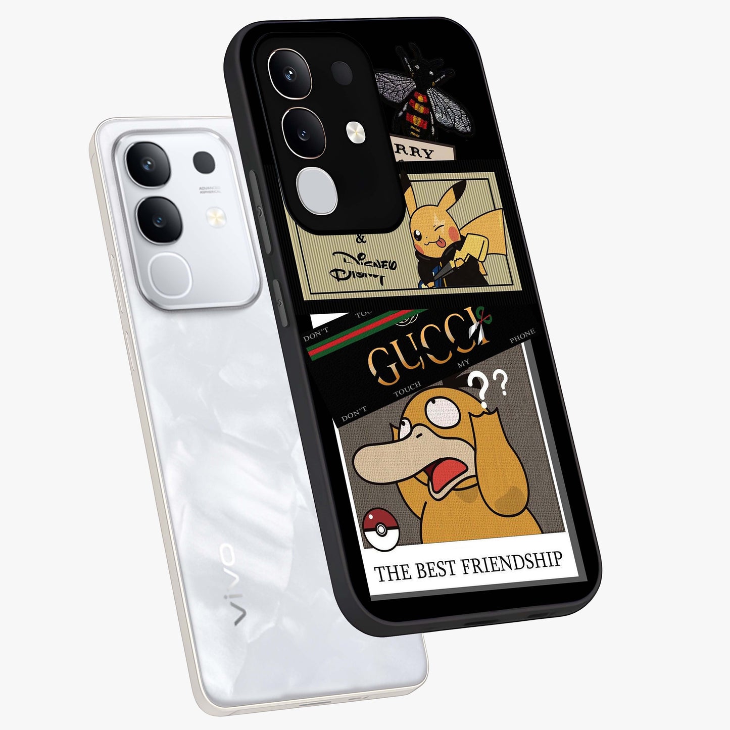 Gucci Play Mashup Glass Case displayed in angled mockup highlighting stylish fashion mashup design with bold aesthetic.