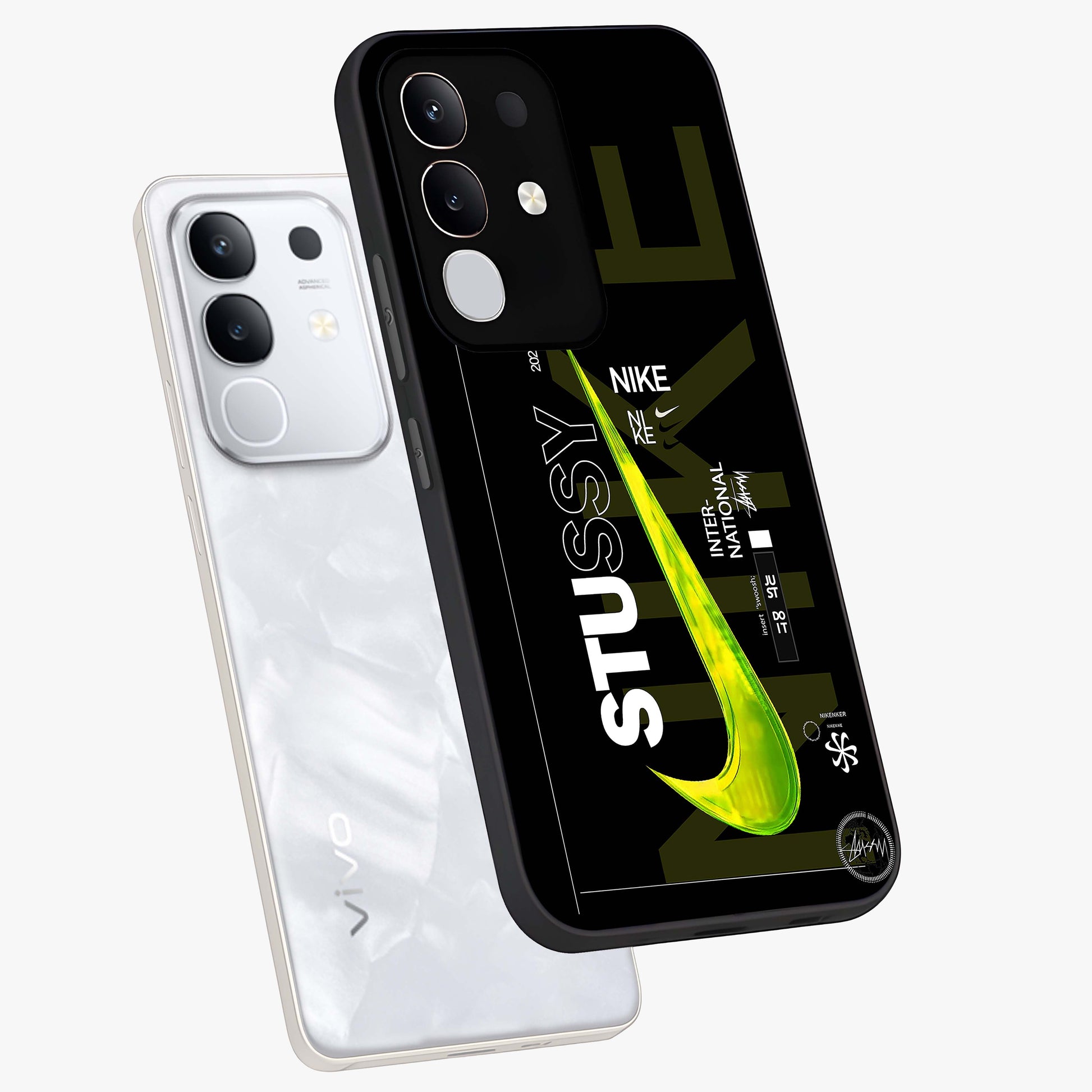 Neon Street Edition Glass Case displayed in angled mockup highlighting vibrant urban design with bold street aesthetic.