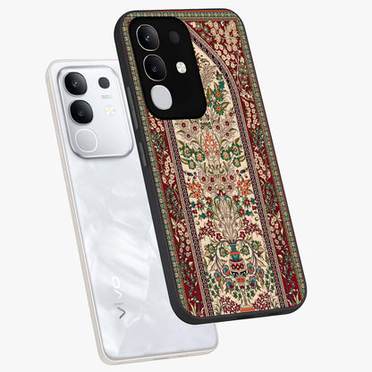 Persian Inspired Glass Case displayed in angled mockup highlighting intricate traditional design with elegant cultural aesthetic.