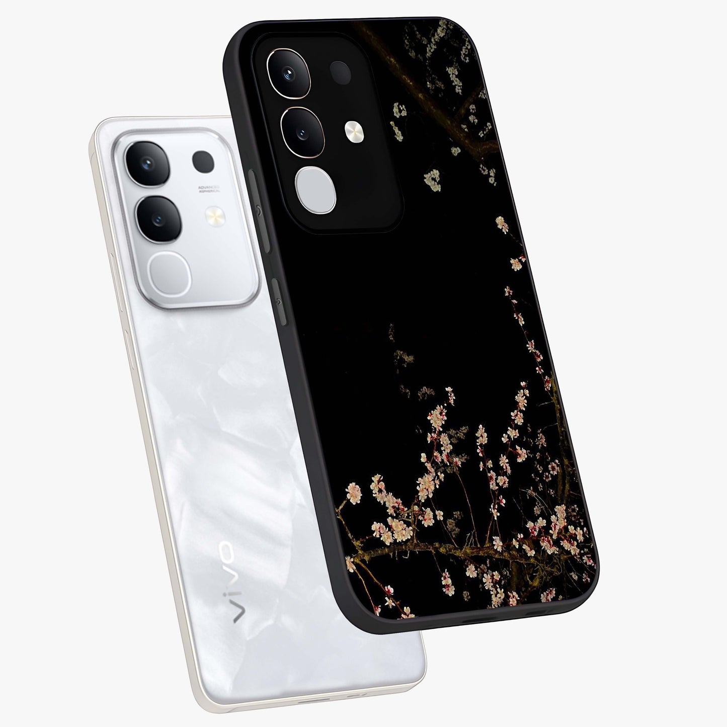Petal Moon Light With Custom Name Glass Case displayed in angled mockup highlighting delicate petal design with custom name feature.