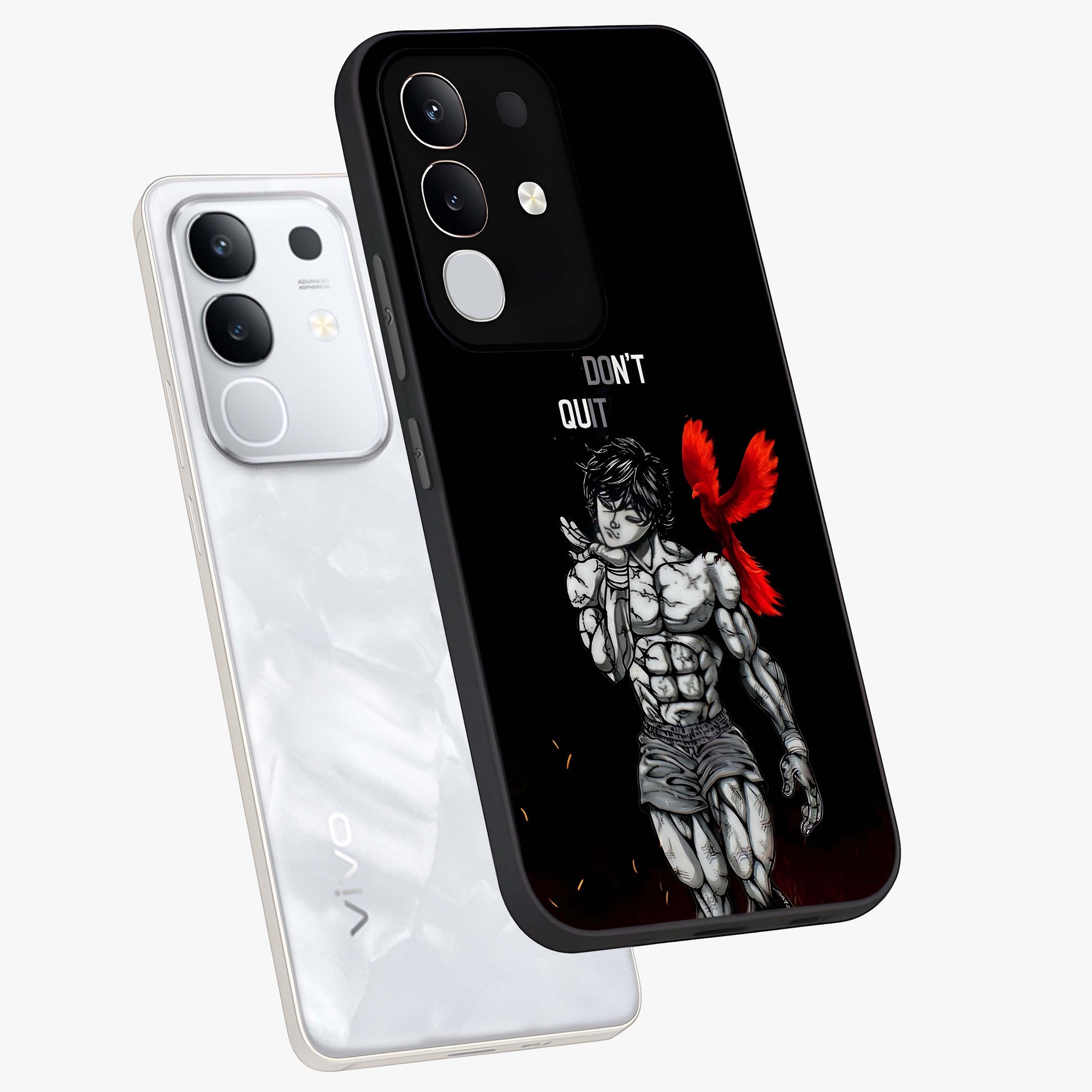 Rise Beyond Limits Glass Case displayed in angled mockup highlighting inspiring message design with modern aesthetic style.