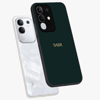 Sabr Minimal Patience Glass Case displayed in angled mockup highlighting simple inspirational design with clean aesthetic style.