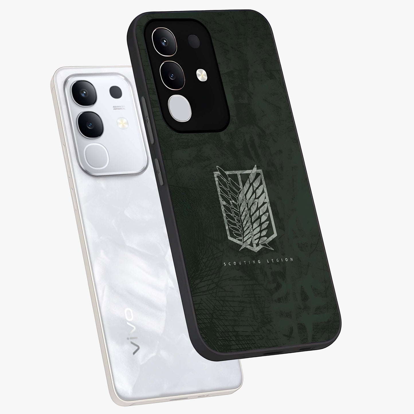 Wings Of Freedom Glass Case displayed in angled mockup highlighting graceful wing design with inspirational aesthetic.