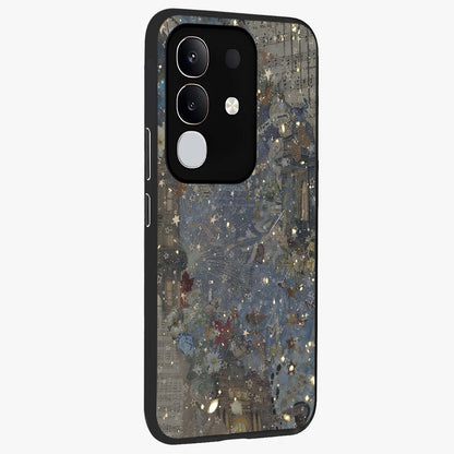 Aesthetic Astrolophia Glass Case upright view showcasing soft aesthetic theme with stylish modern look.