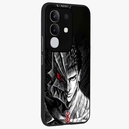 Berserker Blood Oath Glass Case upright view showcasing intense warrior aesthetic with dramatic artistic style.
