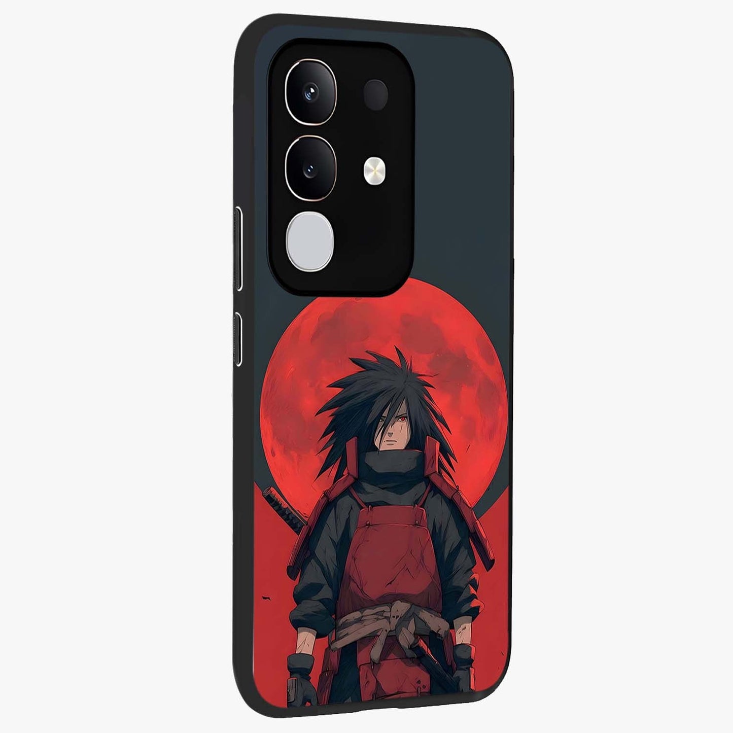 Crimson Moon Warlord Glass Case upright view showcasing powerful warlord artwork with dark celestial theme.