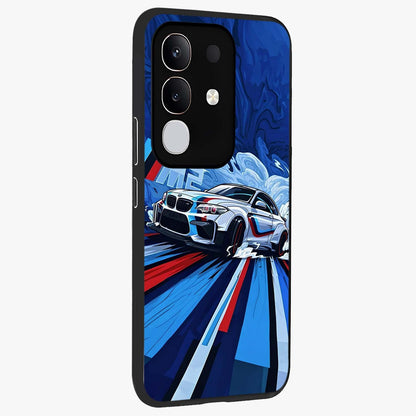 Drift Power Rush Glass Case upright view showcasing high speed racing artwork with bold automotive theme.