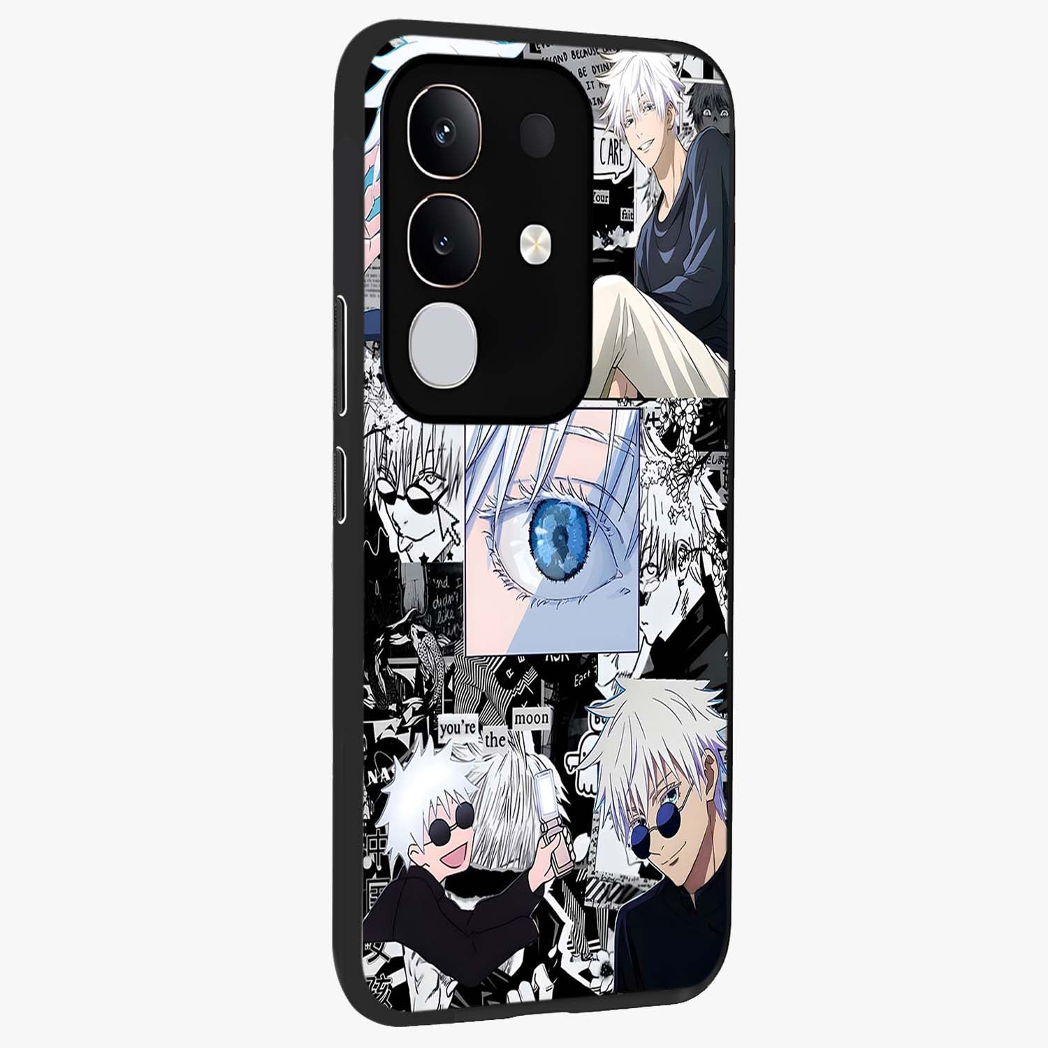 Infinity Sorcerer Chaos Glass Case upright view showcasing dramatic sorcerer artwork with chaotic mystical theme.