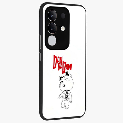 Playful Spirit Charm Glass Case upright view showcasing vibrant charm artwork with fun artistic theme.