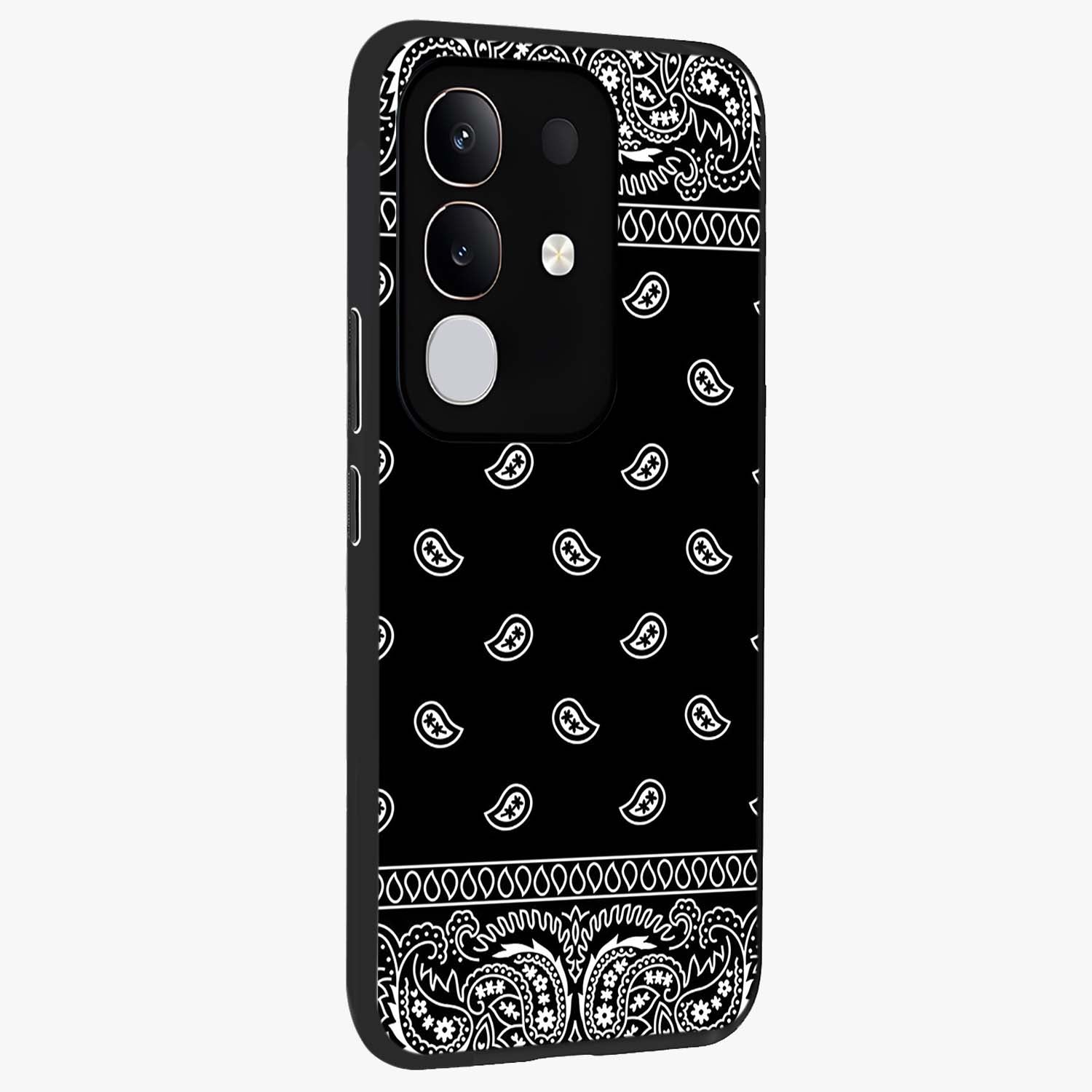 Retro Rebel Threads Glass Case upright view showcasing stylish vintage artwork with bold retro theme.