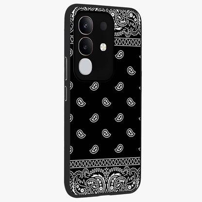 Retro Rebel Threads Glass Case upright view showcasing stylish vintage artwork with bold retro theme.