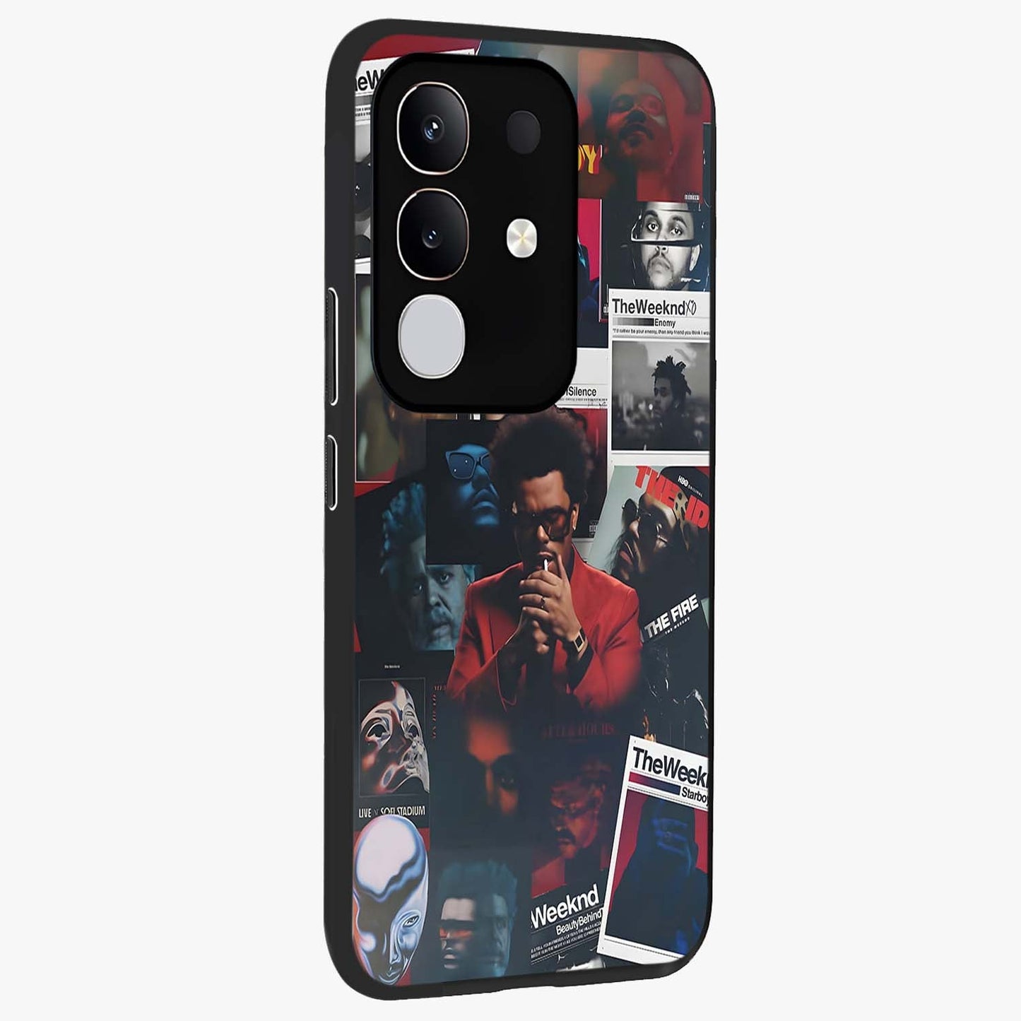 The Weeknd Glass Case upright view showcasing bold music themed artwork with contemporary artistic style.