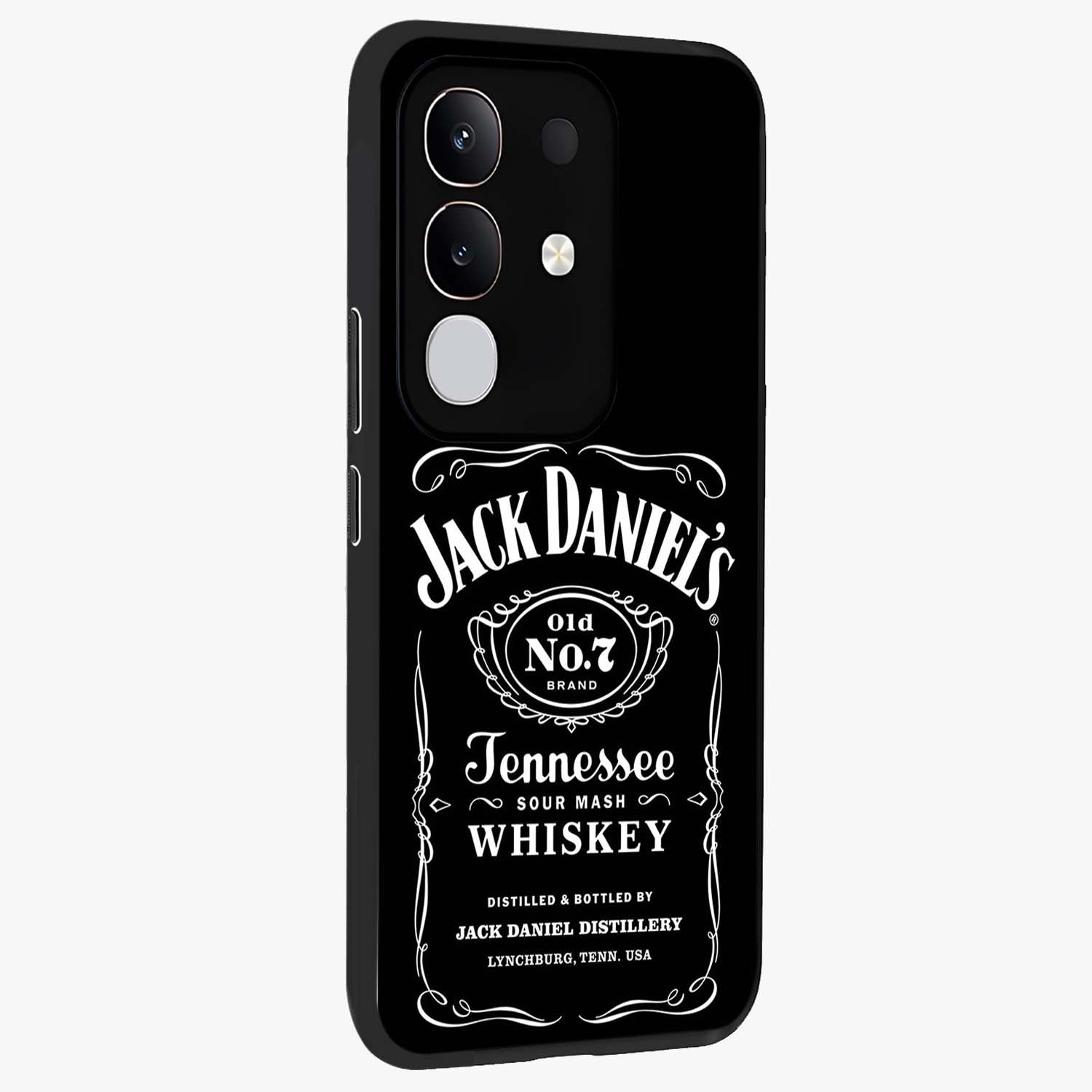 Vintage Whiskey Heritage Glass Case upright view showcasing stylish vintage whiskey artwork with timeless bar culture theme.