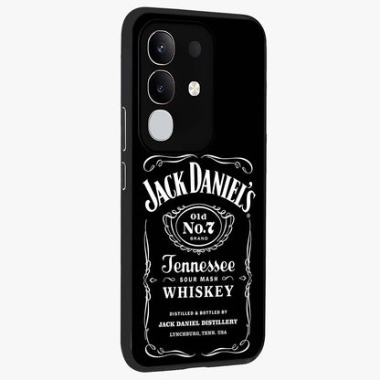 Vintage Whiskey Heritage Glass Case upright view showcasing stylish vintage whiskey artwork with timeless bar culture theme.