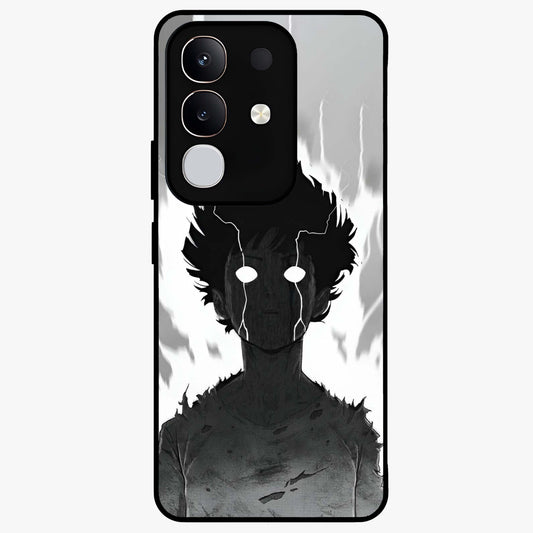 Awakened Inner Rage Glass Case showing flat back view with intense artistic artwork and glossy glass finish.