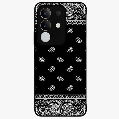 Retro Rebel Threads Glass Case showing flat back view with vintage street style artwork and glossy glass finish.