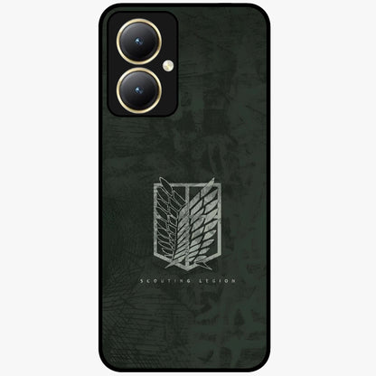 Wings Of Freedom Glass Case showing flat back view with symbolic wings artwork and glossy glass finish.