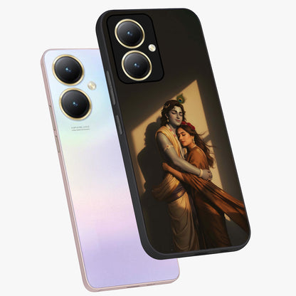 Divine Eternal Love Glass Case displayed in angled mockup highlighting elegant divine inspired design with peaceful aesthetic.