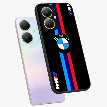 Turbo BMW Beast Glass Case displayed in angled mockup highlighting sleek racing car design with bold automotive aesthetic.
