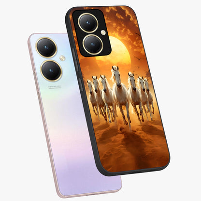 Wild Sunset Majesty Glass Case displayed in angled mockup highlighting vibrant sunset sky design with scenic aesthetic.
