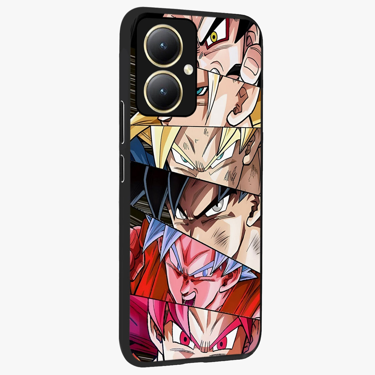 Anime Character Glass Case upright view showcasing expressive anime artwork with bold graphic style.