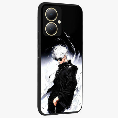 Limitless Shadow King Glass Case upright view showcasing bold shadow warrior artwork with epic fantasy theme.