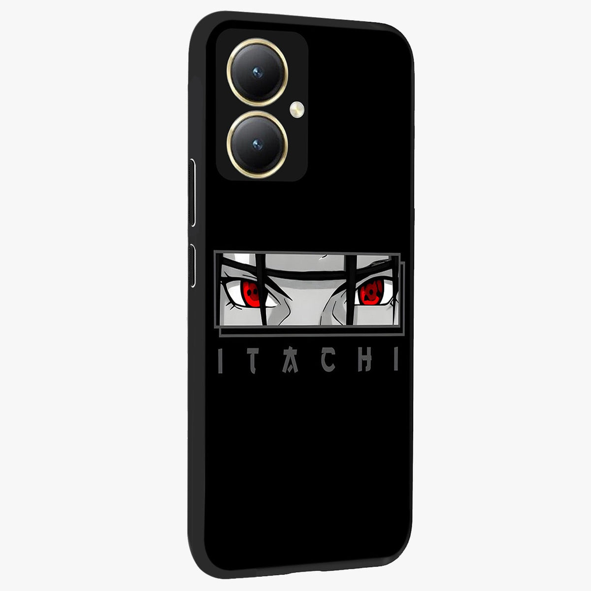 Scarlet Gaze Dominance Glass Case upright view showcasing powerful dramatic artwork with dominant artistic theme.